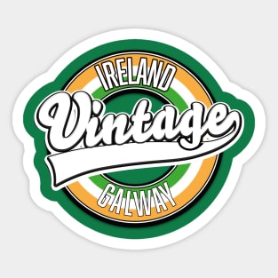 ireland Galway vintage logo Sticker